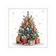 Servetele de masa, 20 buc, 33x33 cm, Decorated Christmas Tree - AMBIENTE